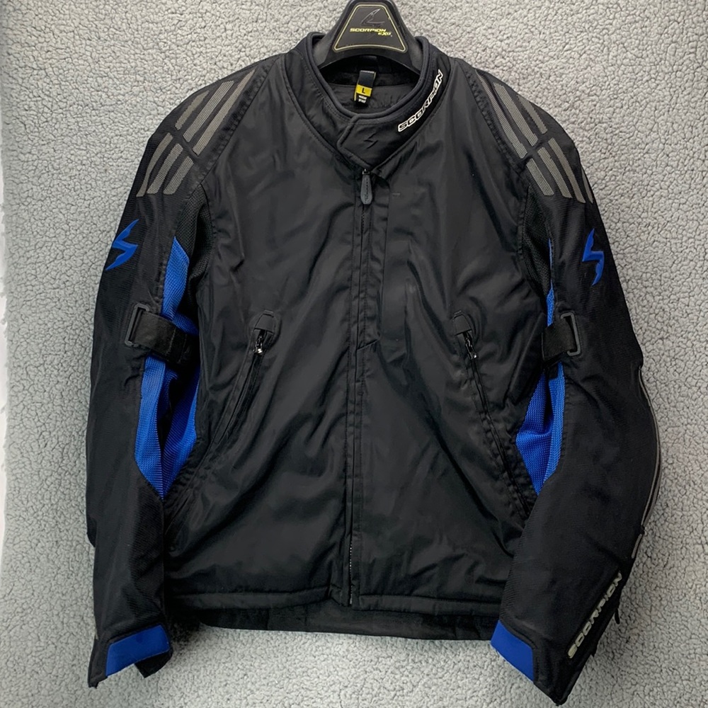 Scorpion Vintage Large Unisex‎ Motorcycle Jacket Waterproof with glove